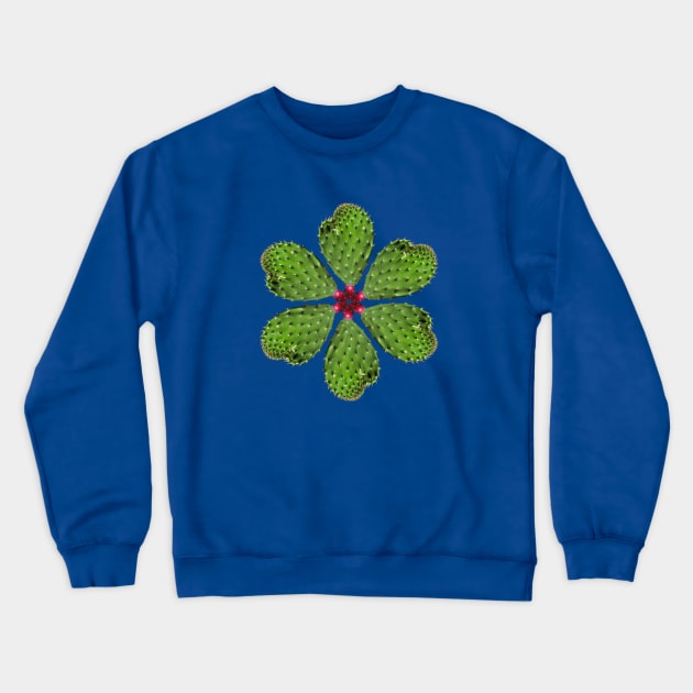 Flor de Nopal Crewneck Sweatshirt by Eduardo Tejedor